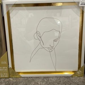 Gold drawing with gold frame